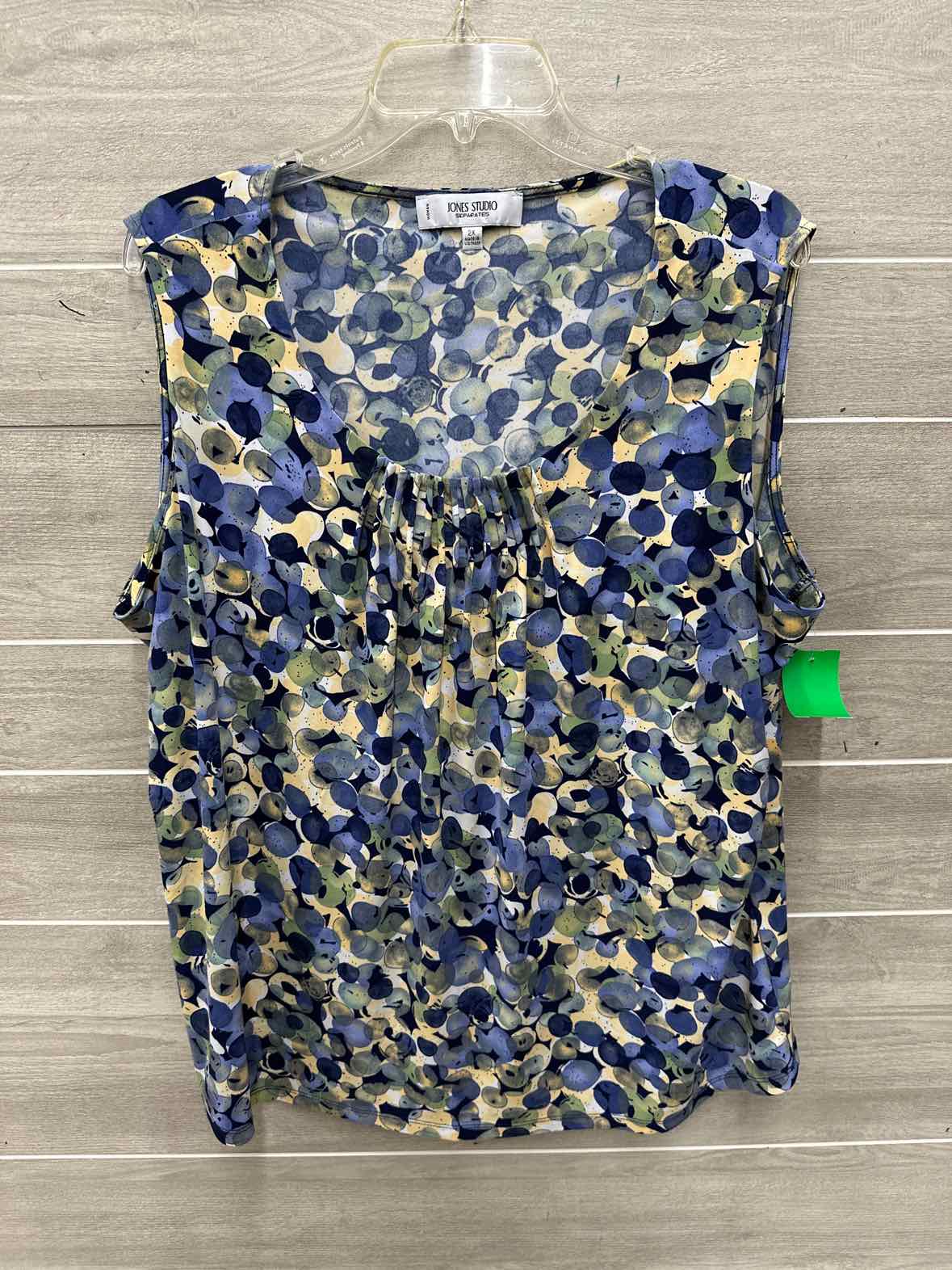 Jones Studio Size 2X Blue Plus Tank Top