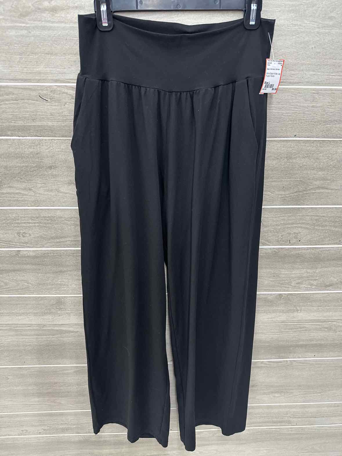 Black Womens Women Size L Pants