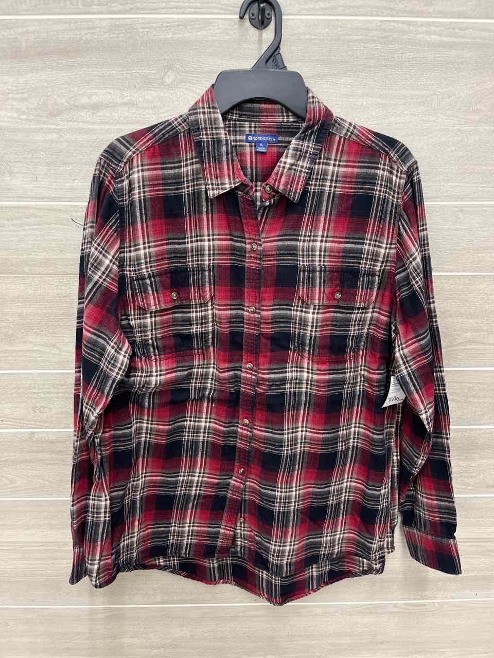 Northcrest Size XL Red Womens Shirt