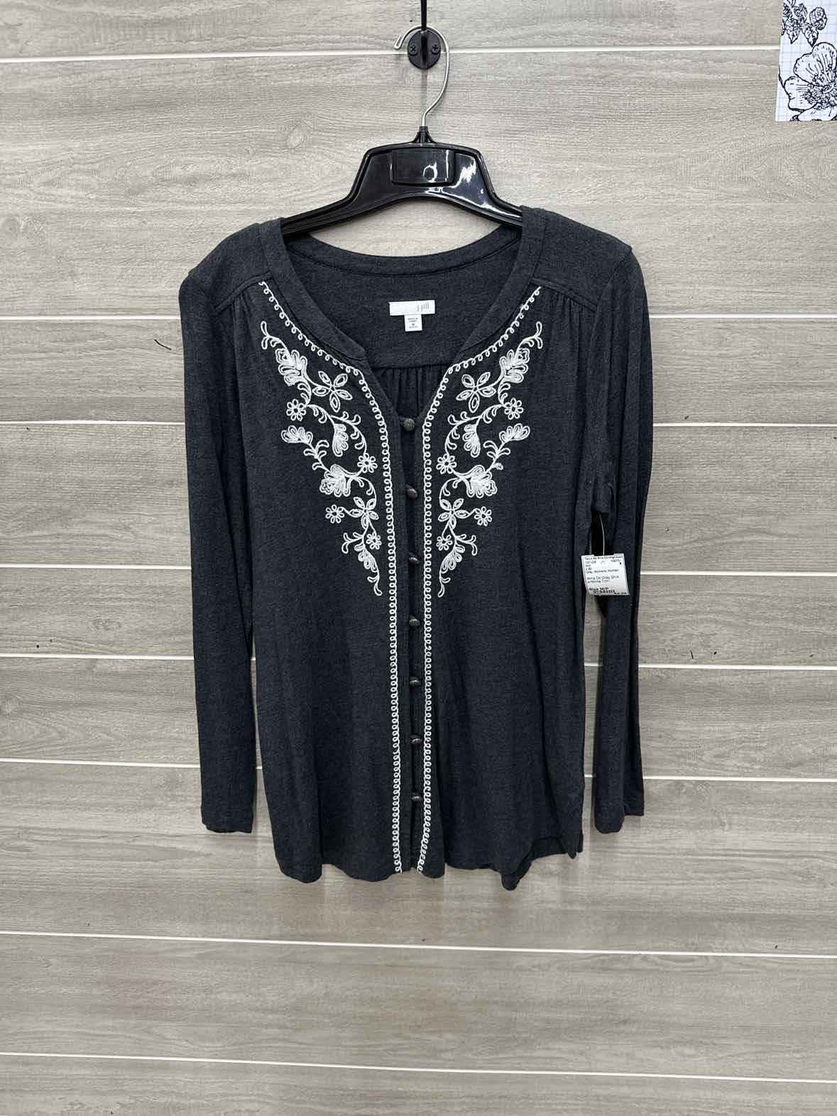 J Jill Gray Womens Women Size M/P Shirt