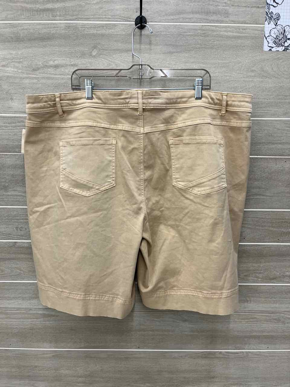 Tribal Size 24W Tan Plus Shorts