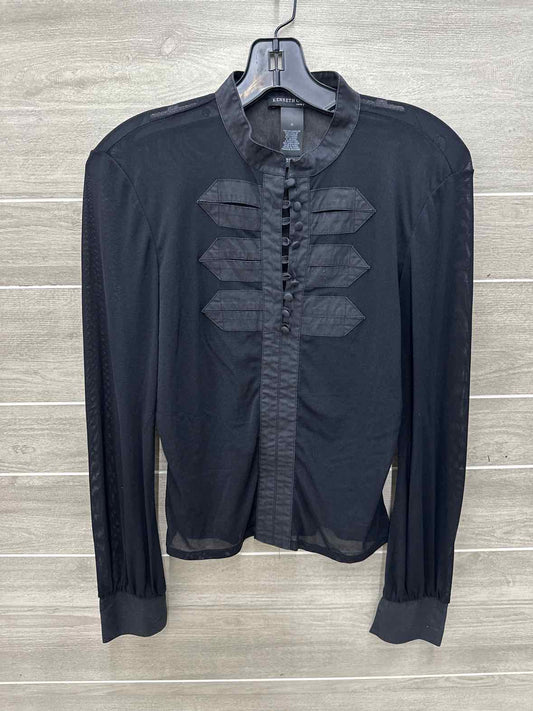 Kenneth Cole Black Womens Size M Shirt