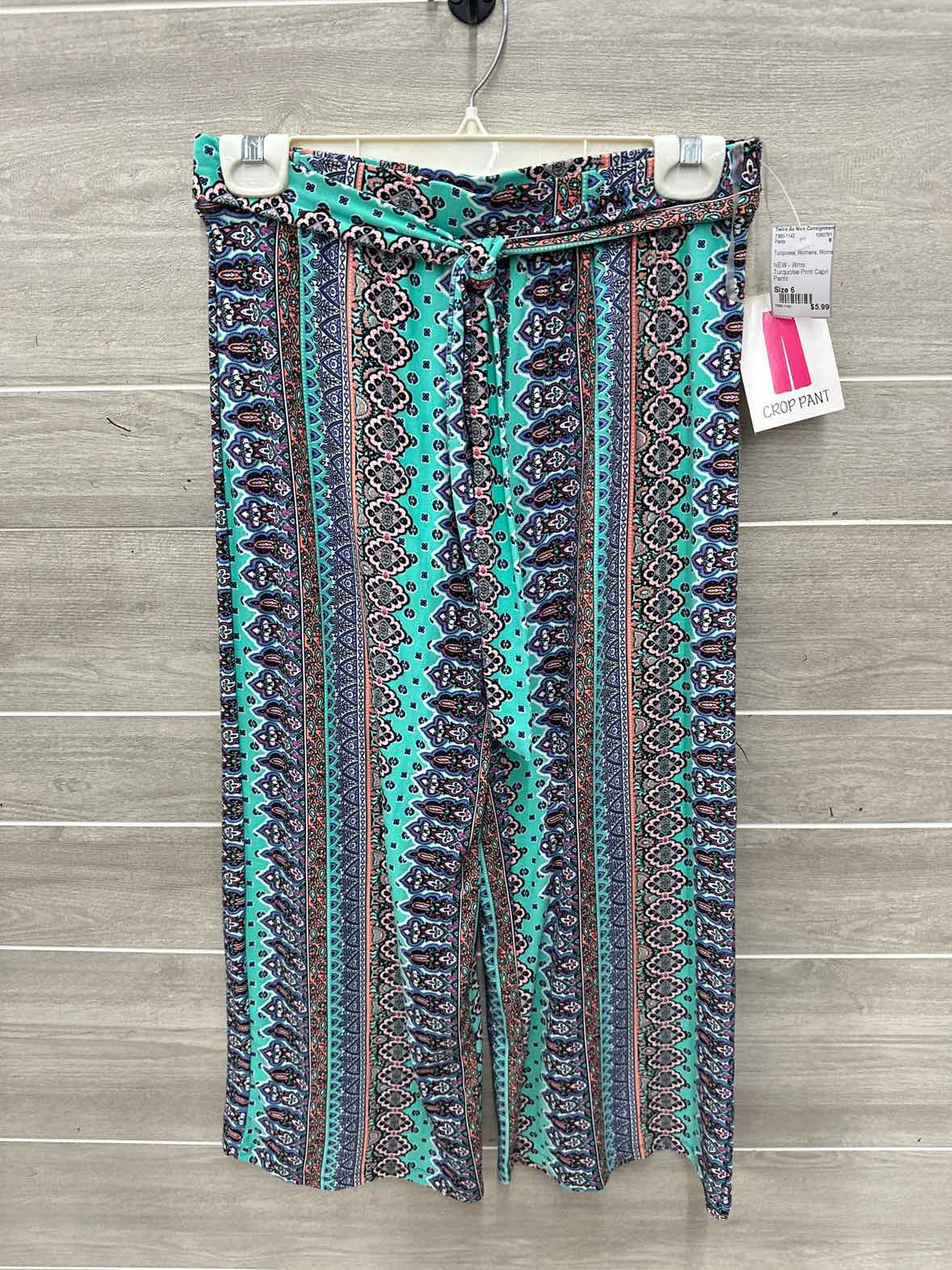 Size 6 Turquoise Womens Pants