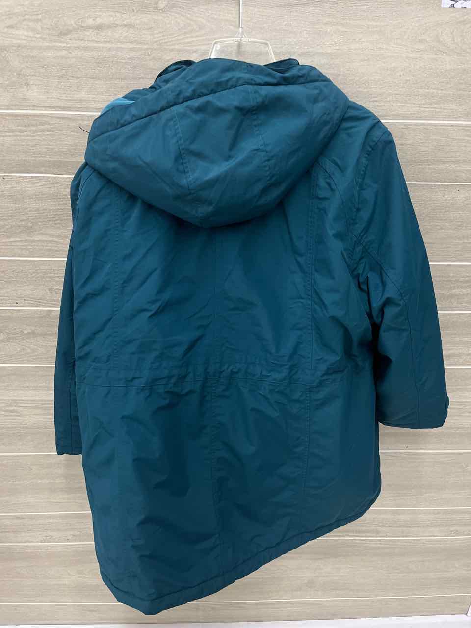 Lands End Teal Womens Women Size 3XP Jacket (Outdoor)