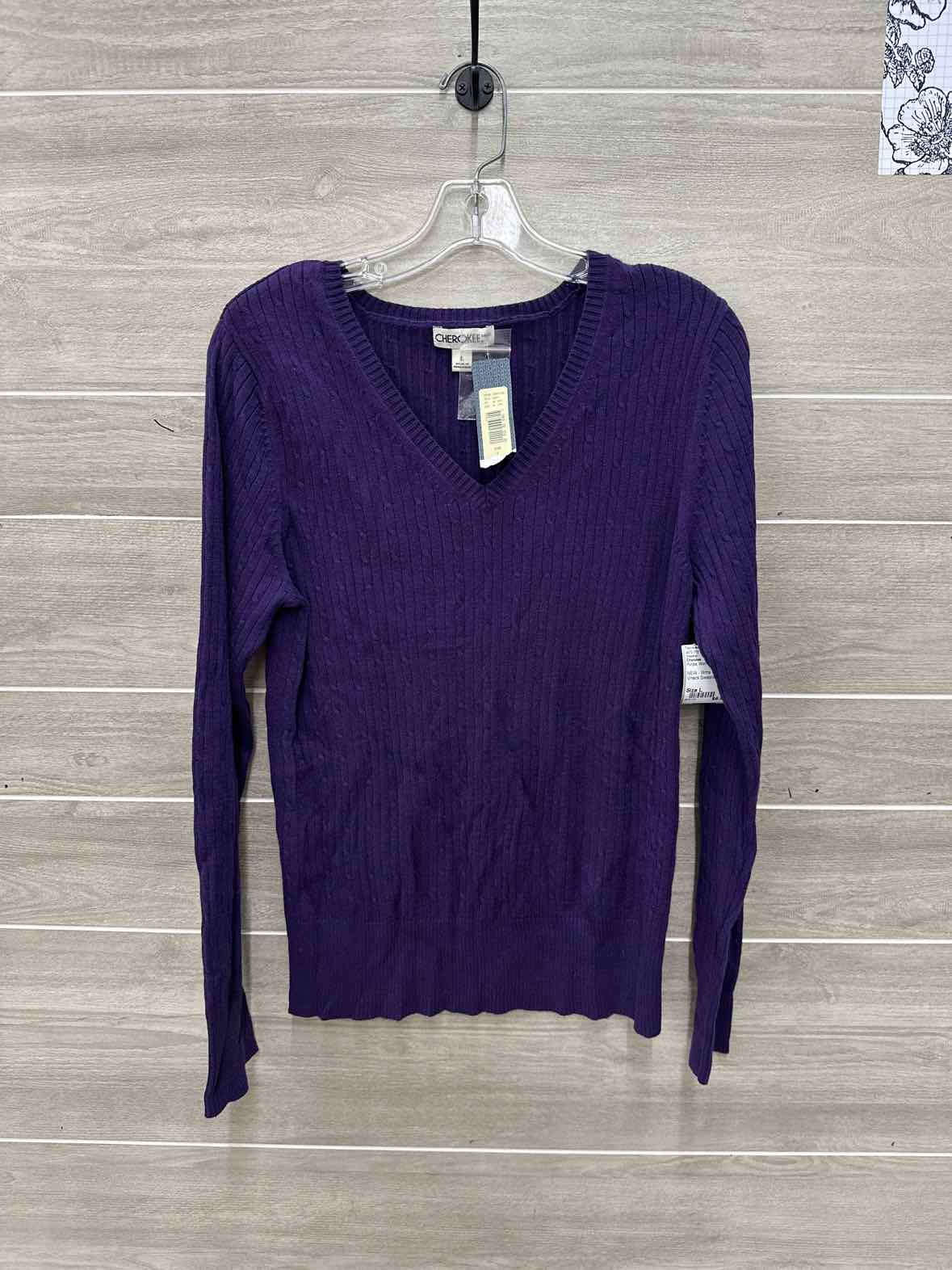 Cherokee Purple Womens Women Size L Sweater