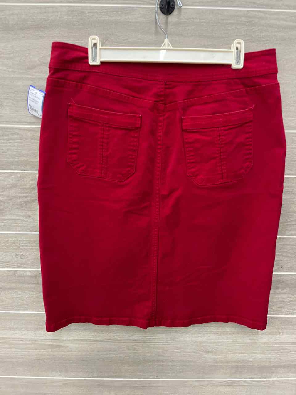 Liz Claiborne Size 12 Red Womens Skirt