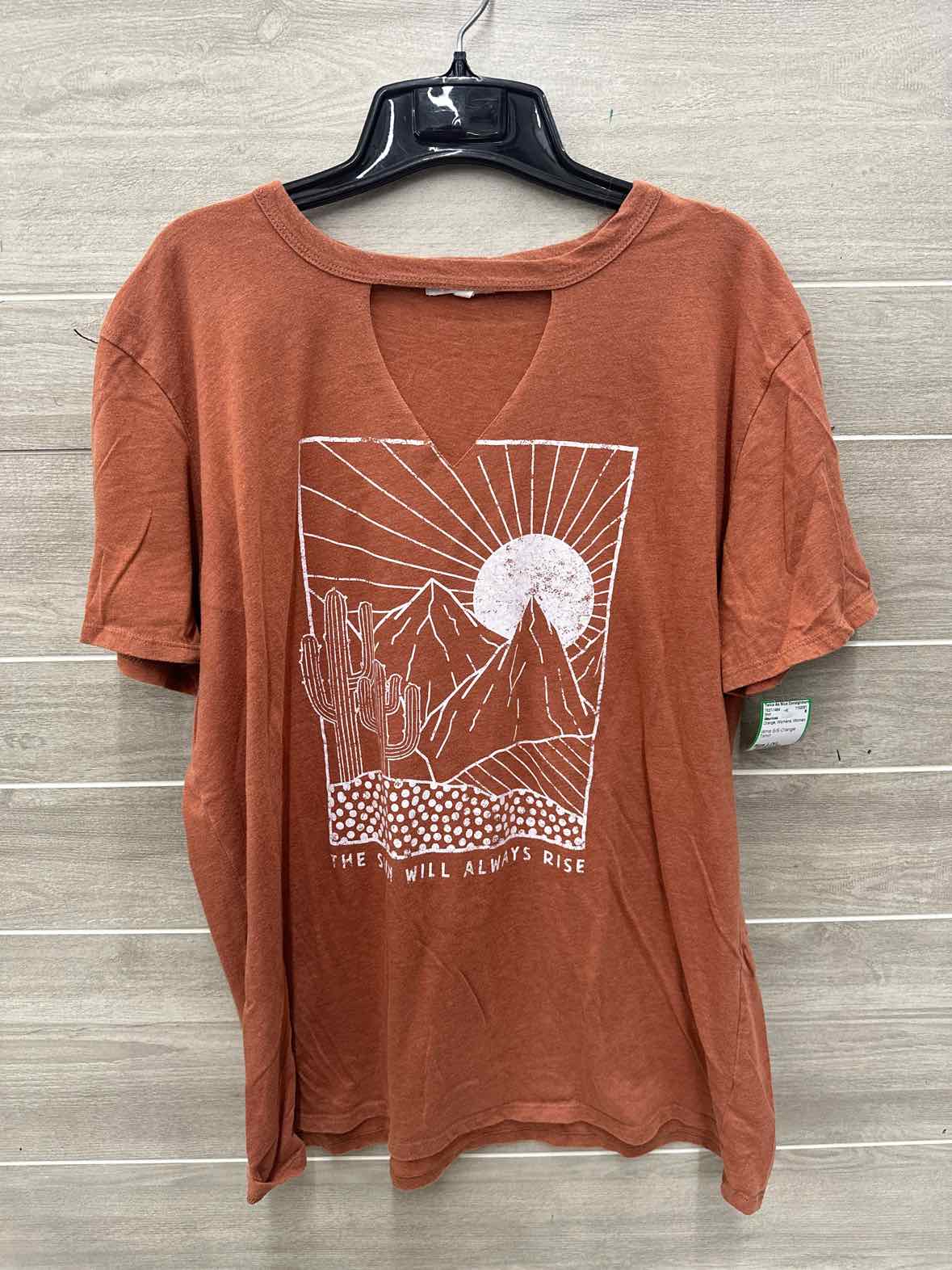 Maurices Size L/XL Orange Womens Shirt