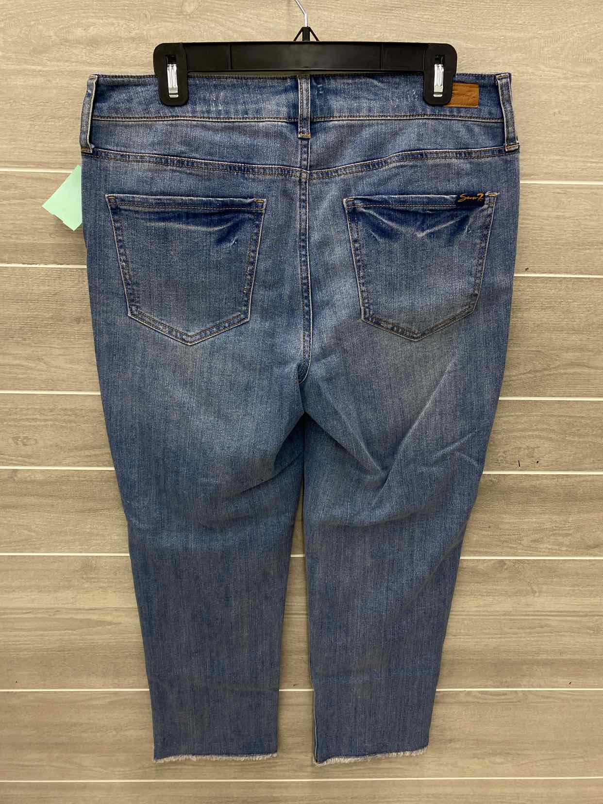 Seven7 Blue Womens Size 10 Jeans