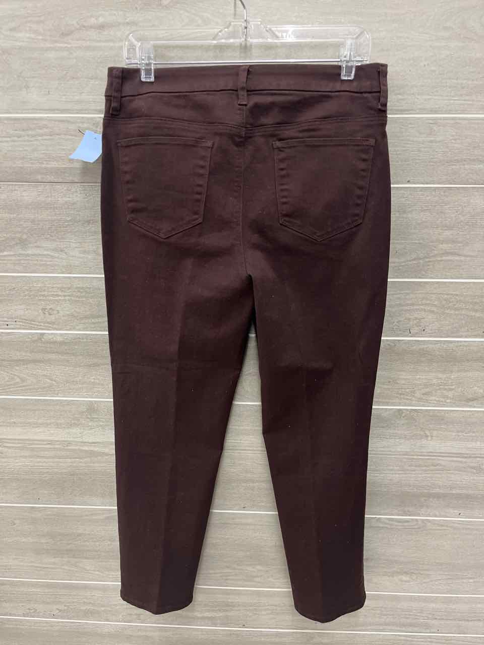 Chico's Size 10/12 Brown Womens Pants