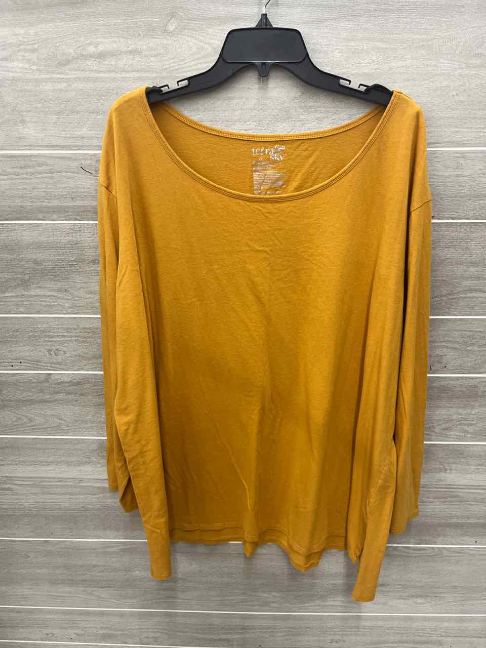 Terra & Sky Size 4X Mustard Plus Shirt