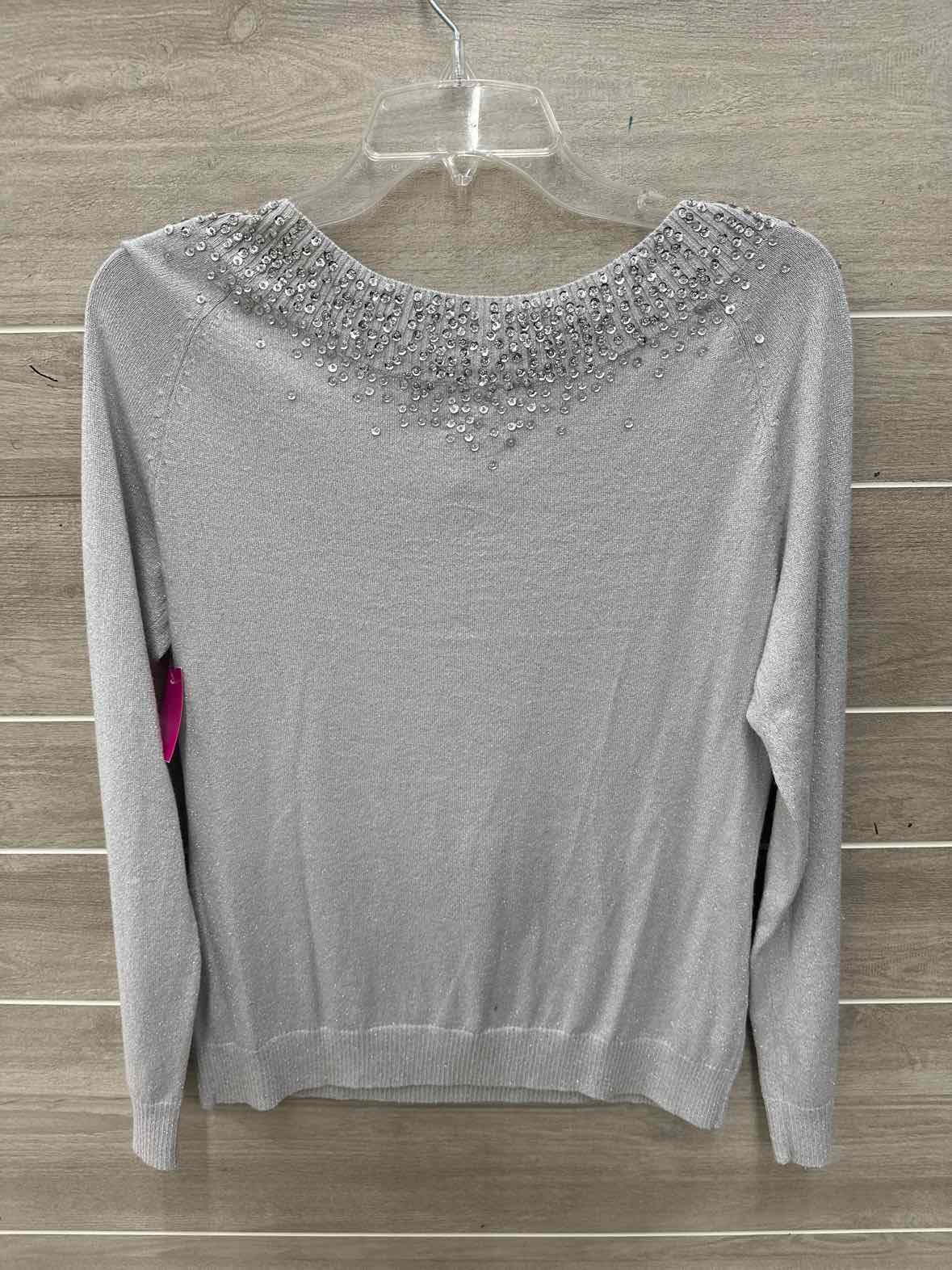Chico's Size S Silver Womens Shirt