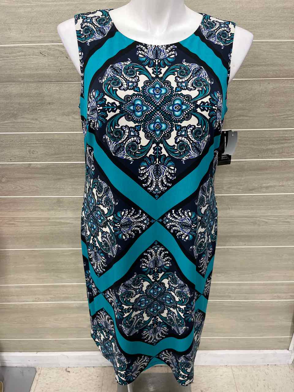 INC Size 16/18 Teal Womens Dress