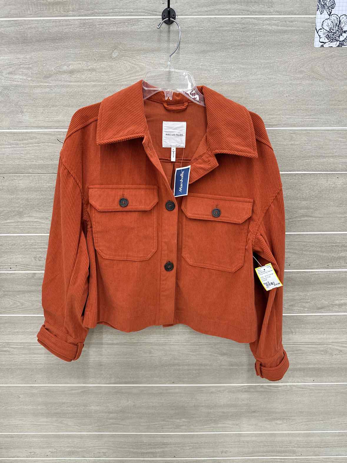 Avec les Filles Size S Orange Womens Sweatshirt