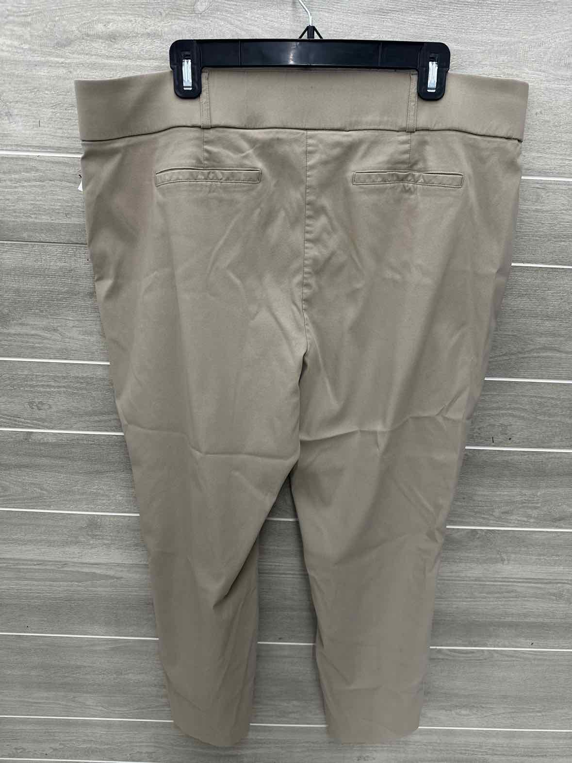 Simply Vera Size 18/20W Beige Womens Pants