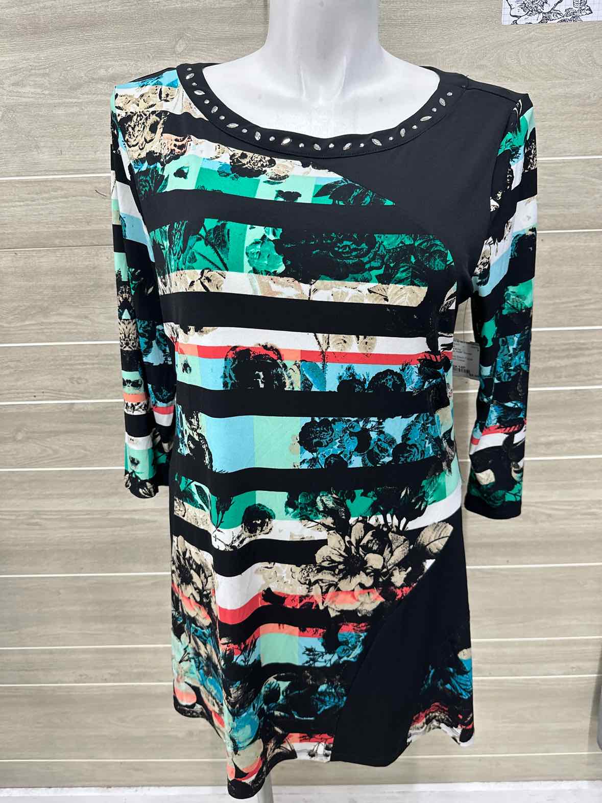 Style & Co Size 14P Black Petite Dress