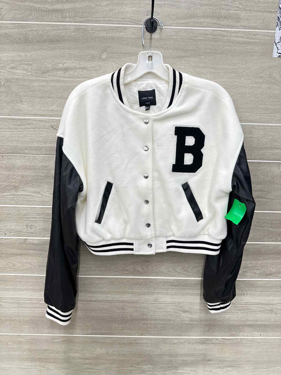 Love Tree Size L White Junior Jacket (Outdoor)