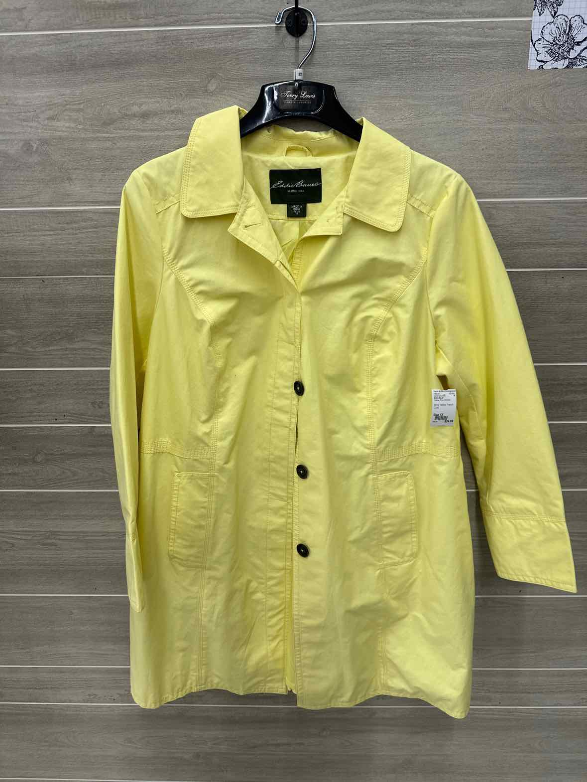 Eddie Bauer Size 1X Yellow Plus Jacket (Outdoor)