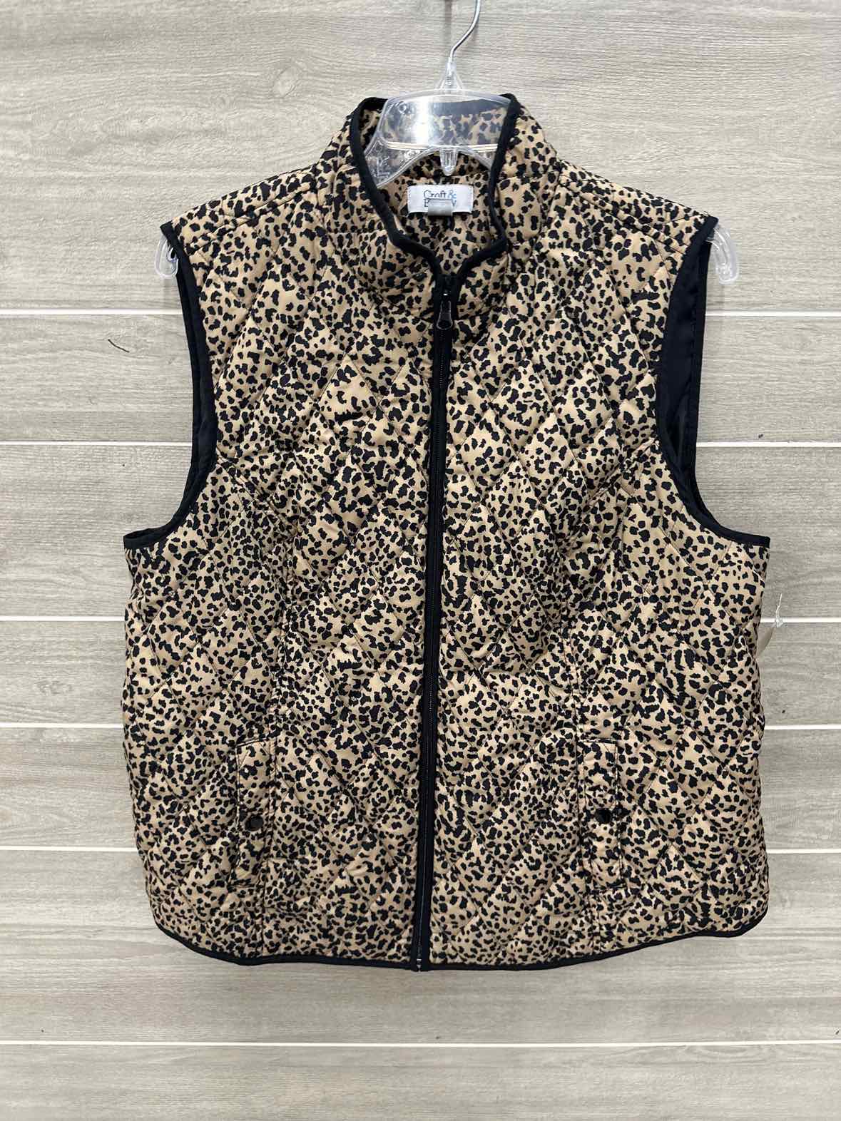 Croft & Barrow Size XL Tan Womens Vest