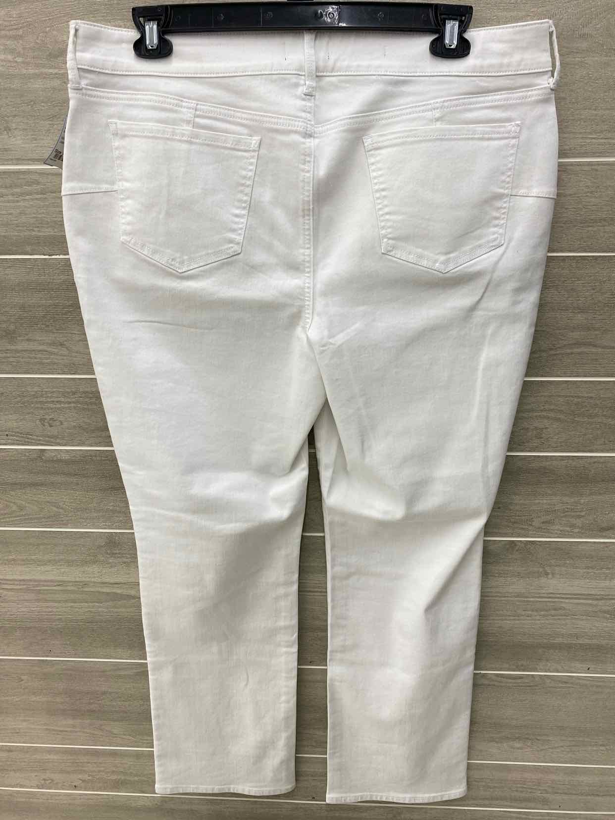NYDJ White Womens Size 16 Jeans