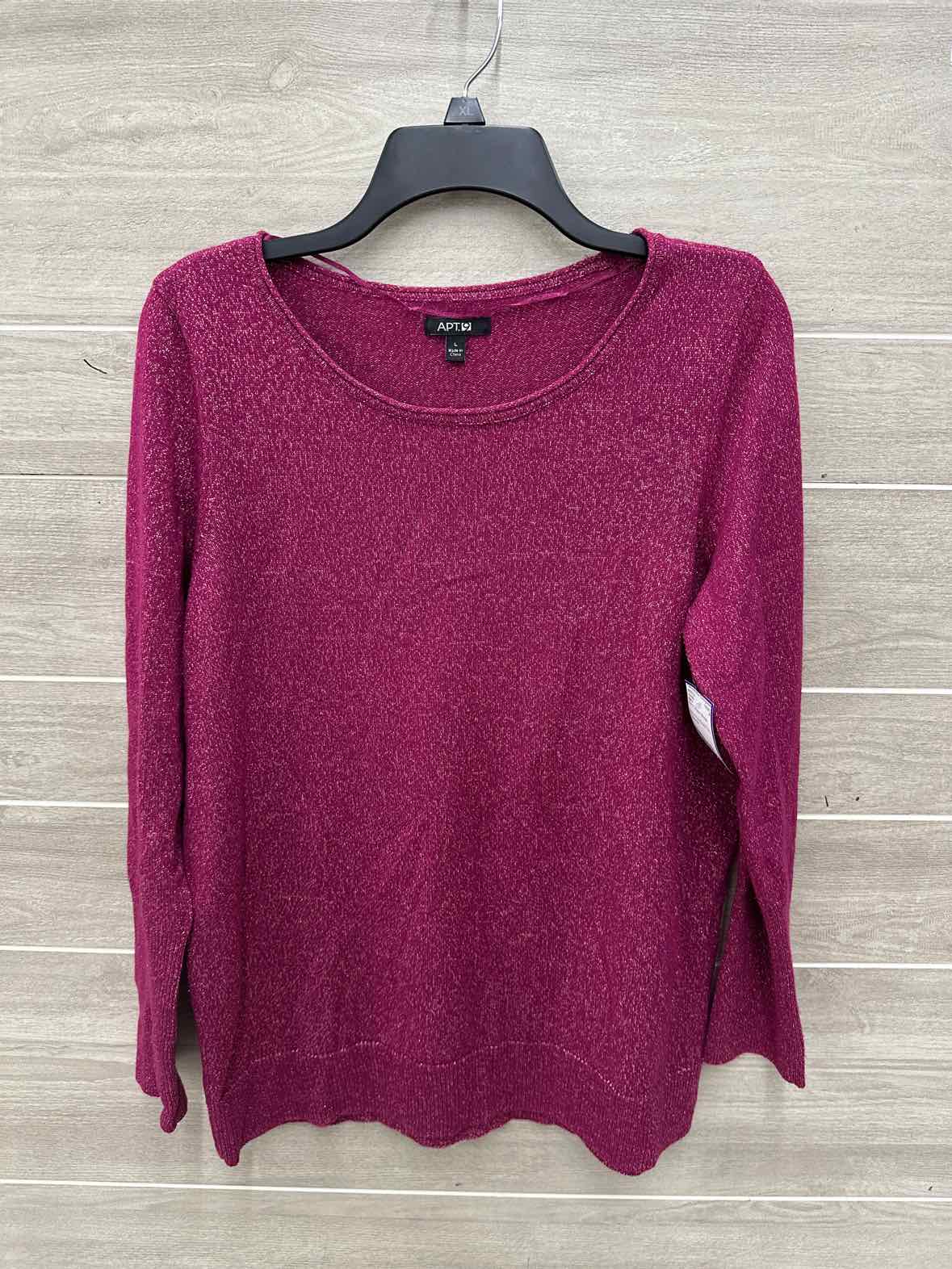 Apt 9 Size L Pink Womens Sweater