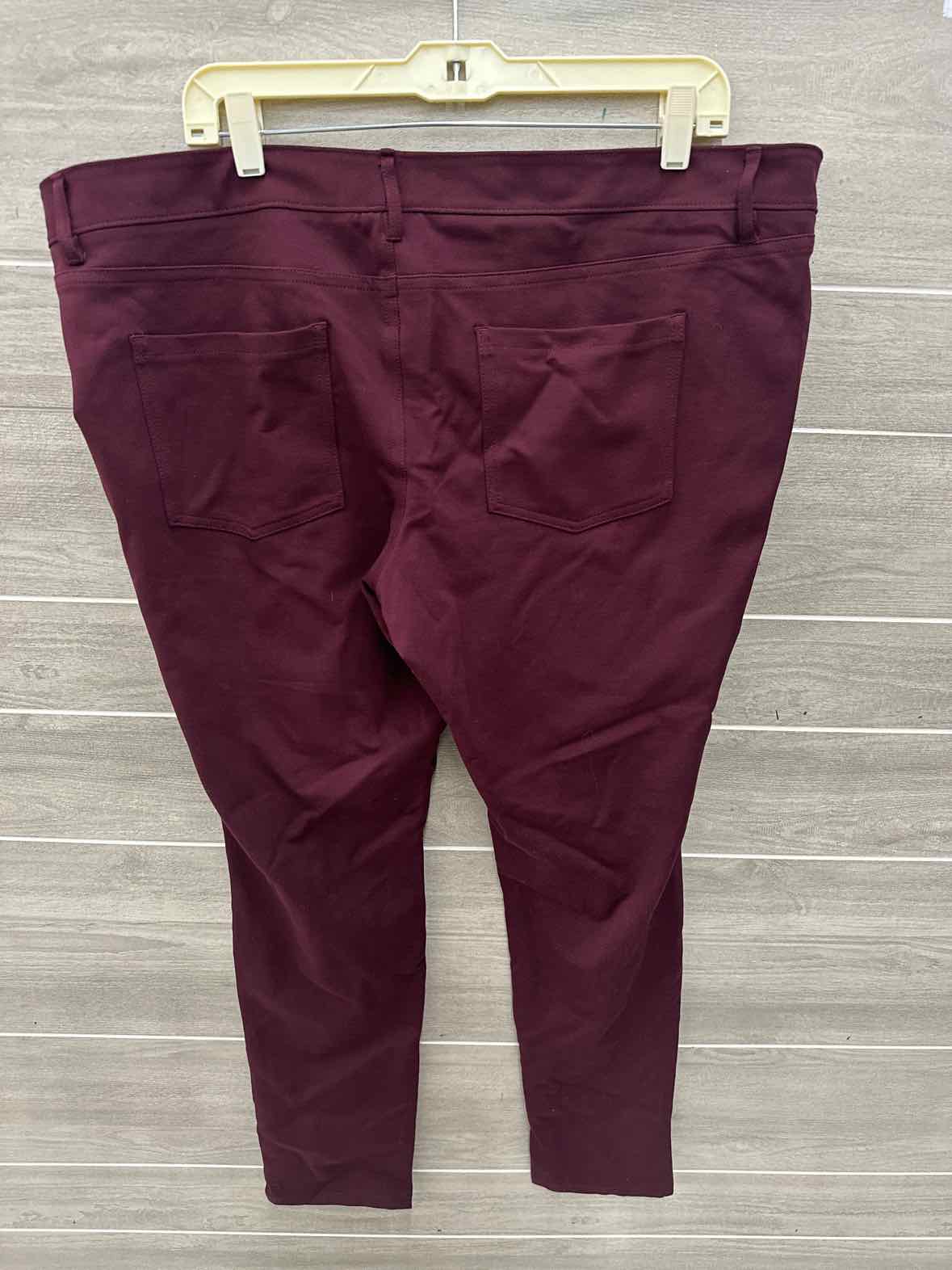 Mossimo Size 18 Burgundy Womens Pants