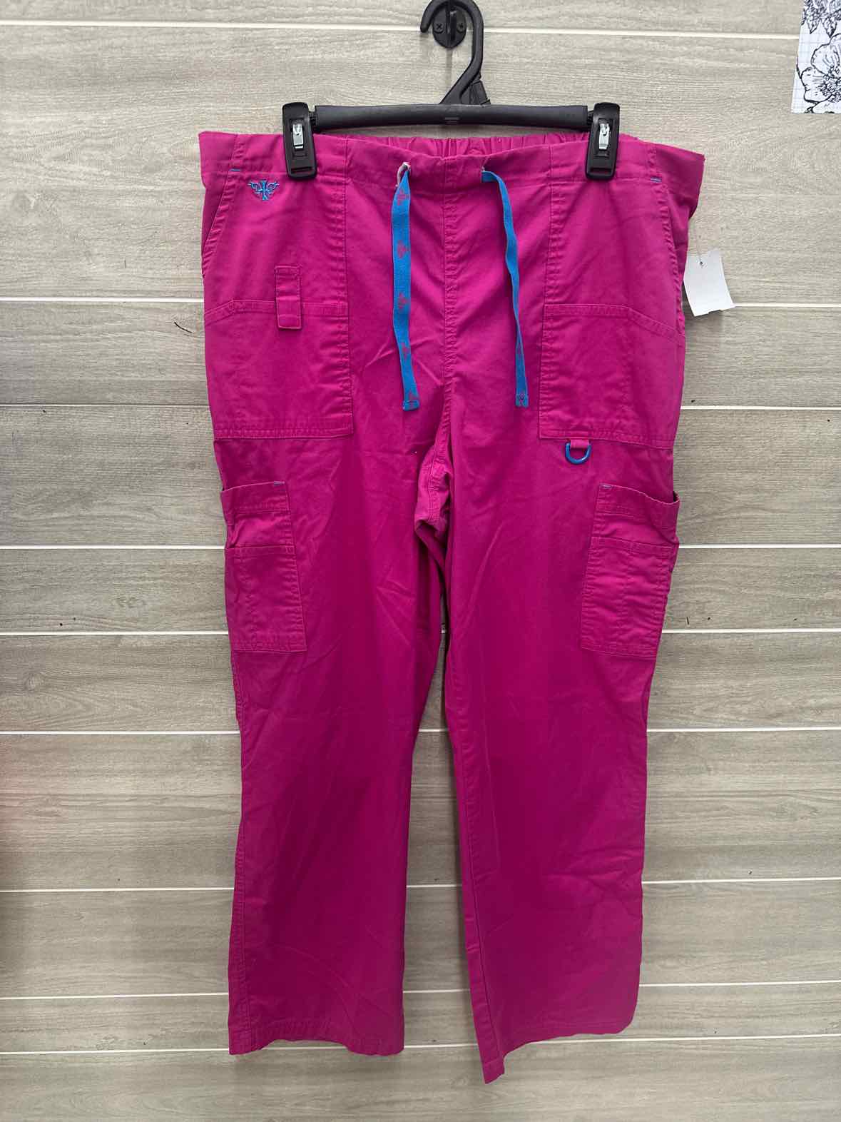 Med Couture Size L Pink Womens Scrub Pants