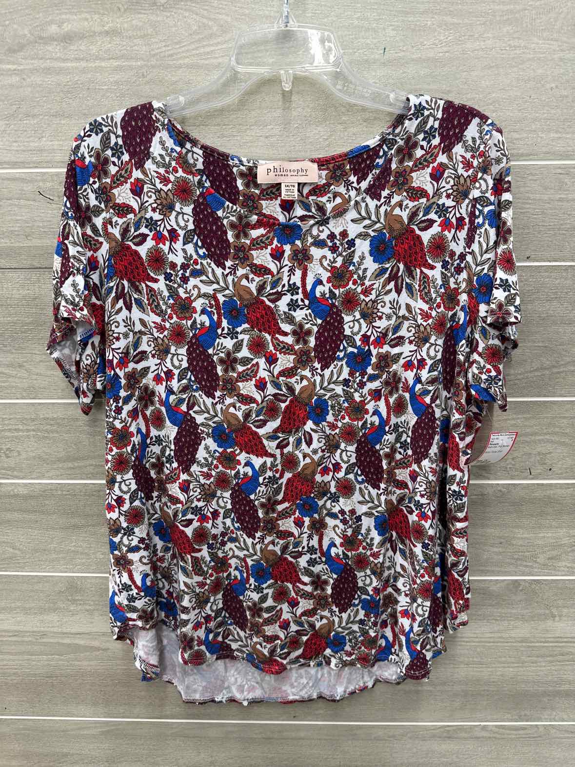 Philosophy Size 1X Multi-Color Plus Shirt