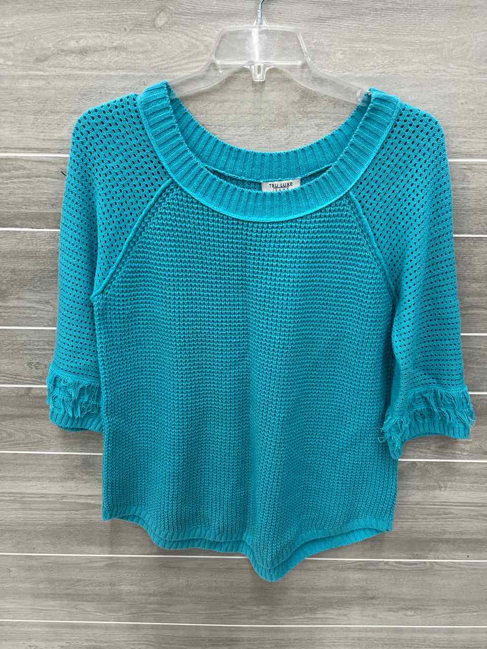 Tru Luxe Blue Womens Women Size M/L Sweater