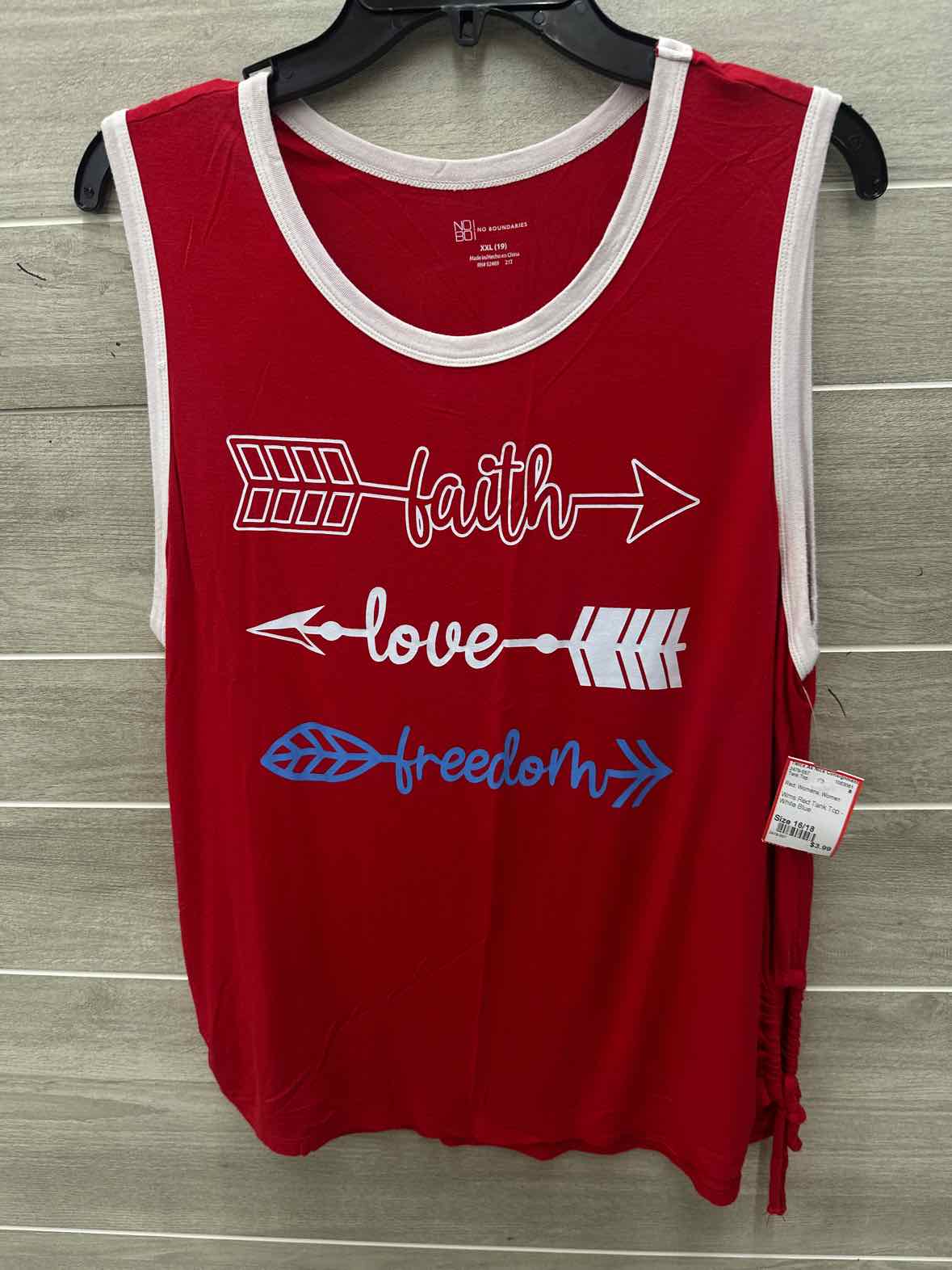 Size 16/18 Red Womens Tank Top
