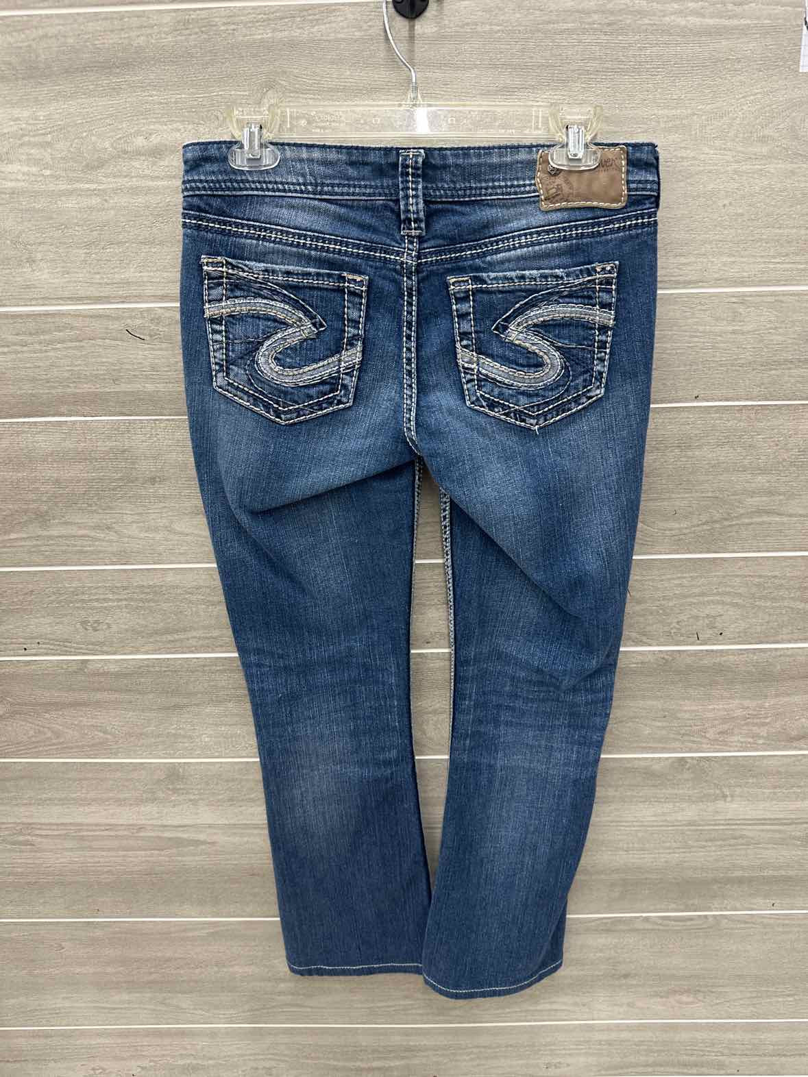 Silver Blue Womens Women Size 4 Short Jeans