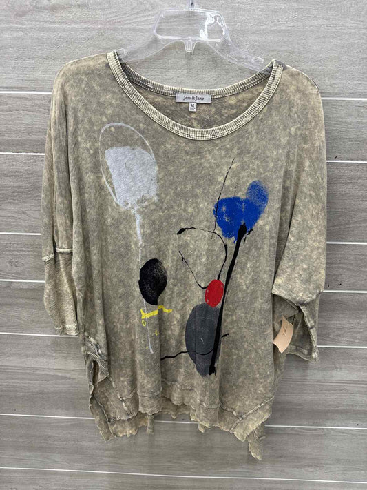 Jess & Jane Tan Womens Size M Tank Top