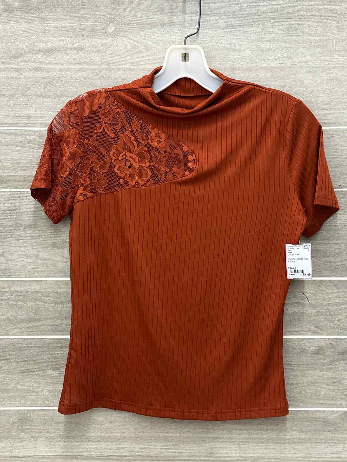 Shein Orange Junior Size L Shirt