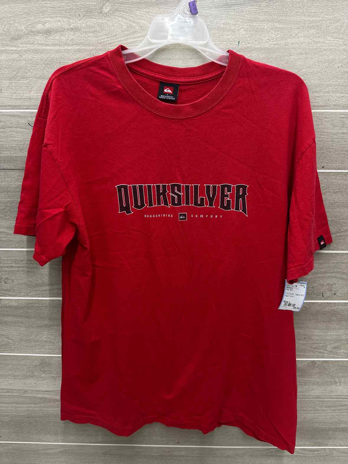 Quiksilver Size L Men Mens T-shirt