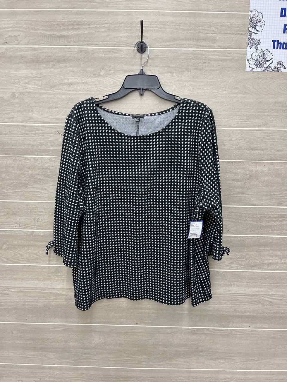 Talbots Size 3X/P Black Plus Shirt