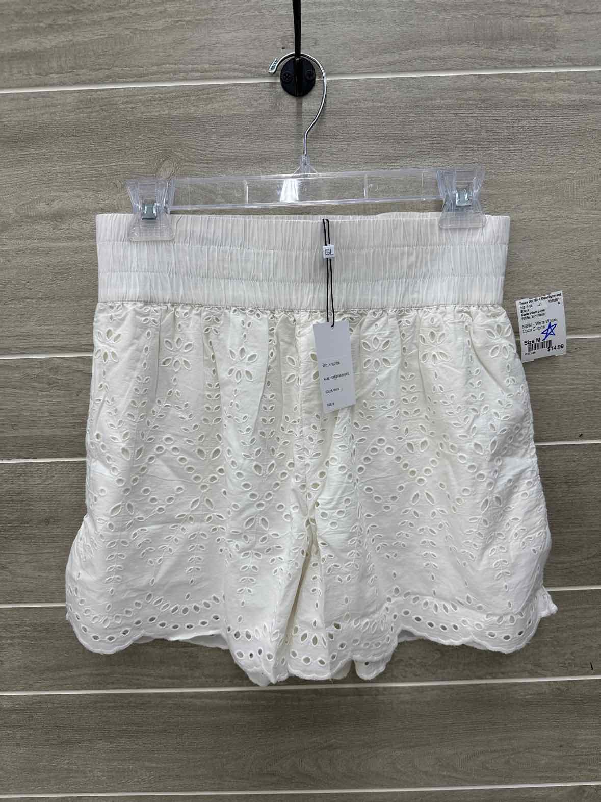 Generation Love White Womens Size M Shorts
