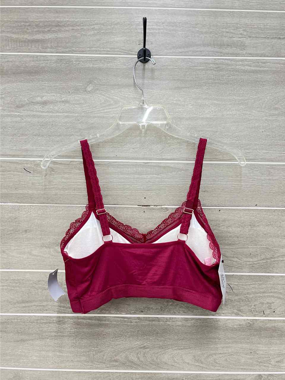 Burgundy Womens Women Size L/XL Bra