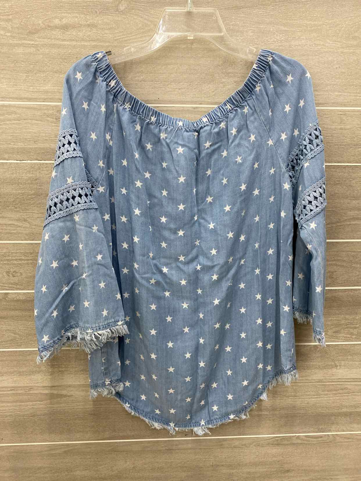 Tribal Blue Womens Size M Shirt