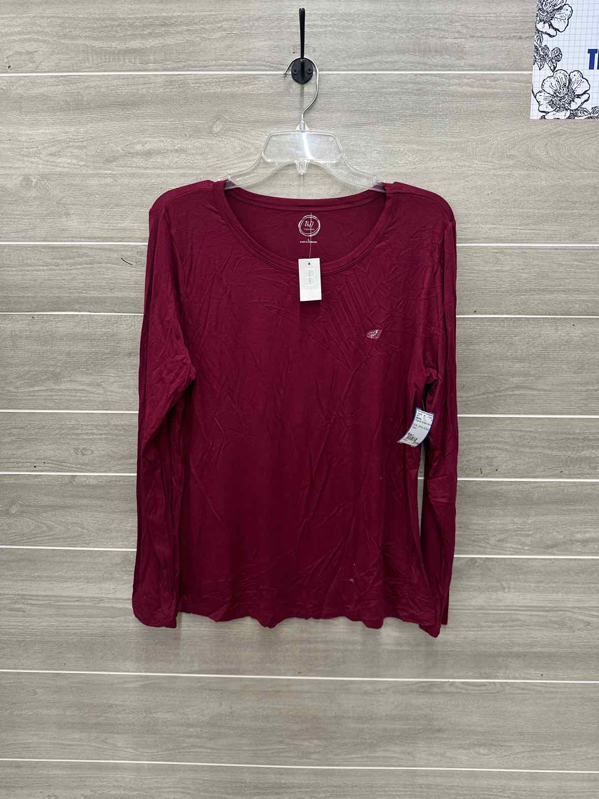 Maurices Size L Burgundy Womens Shirt