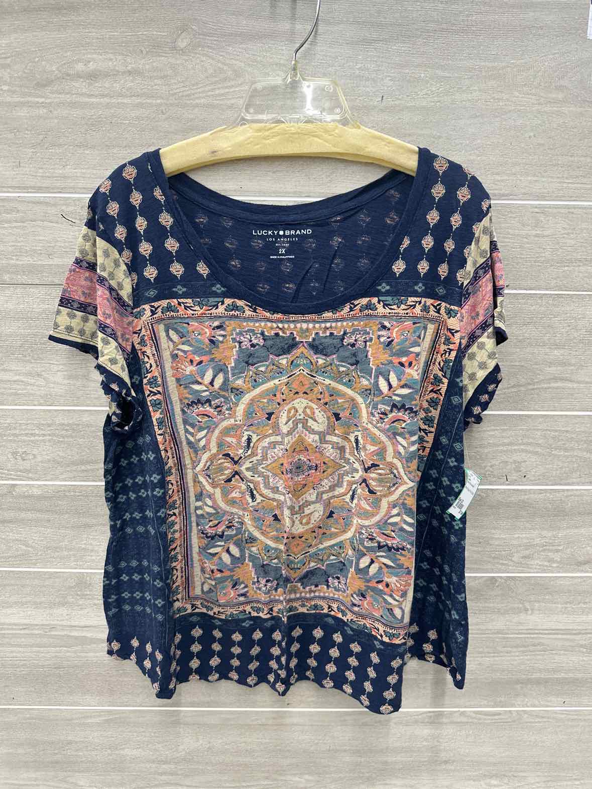 Lucky Size 2X Blue Plus Shirt