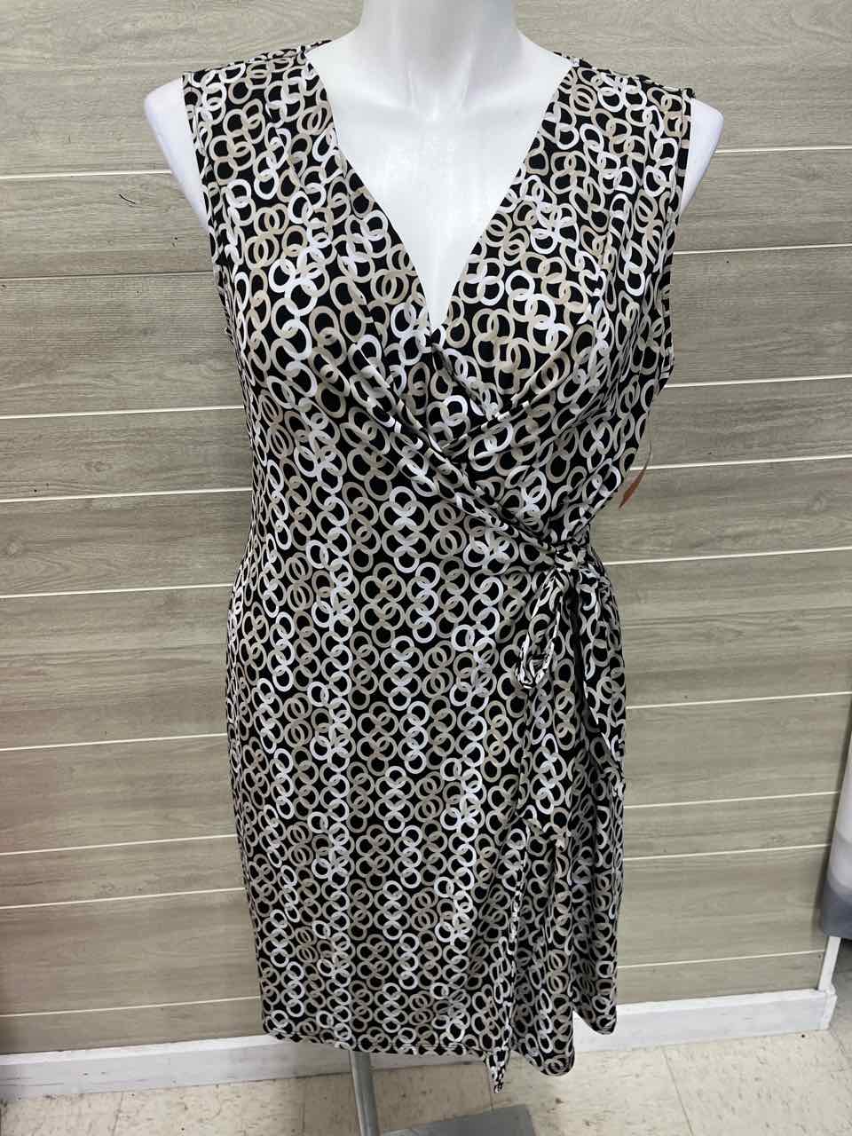 Dana Buchman Size 14 Tan Womens Dress