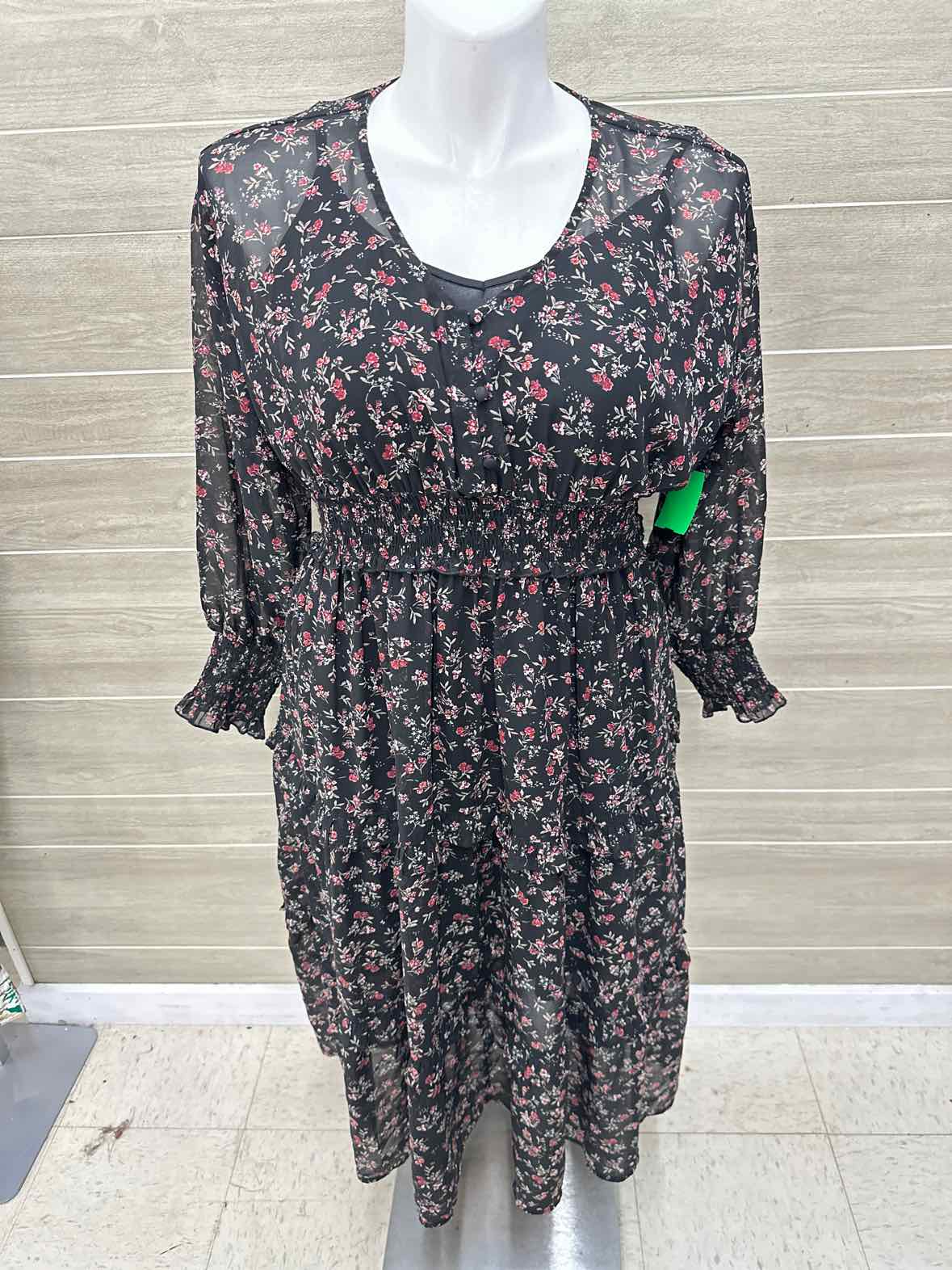 Time & Tru Size 12 Black Womens Dress