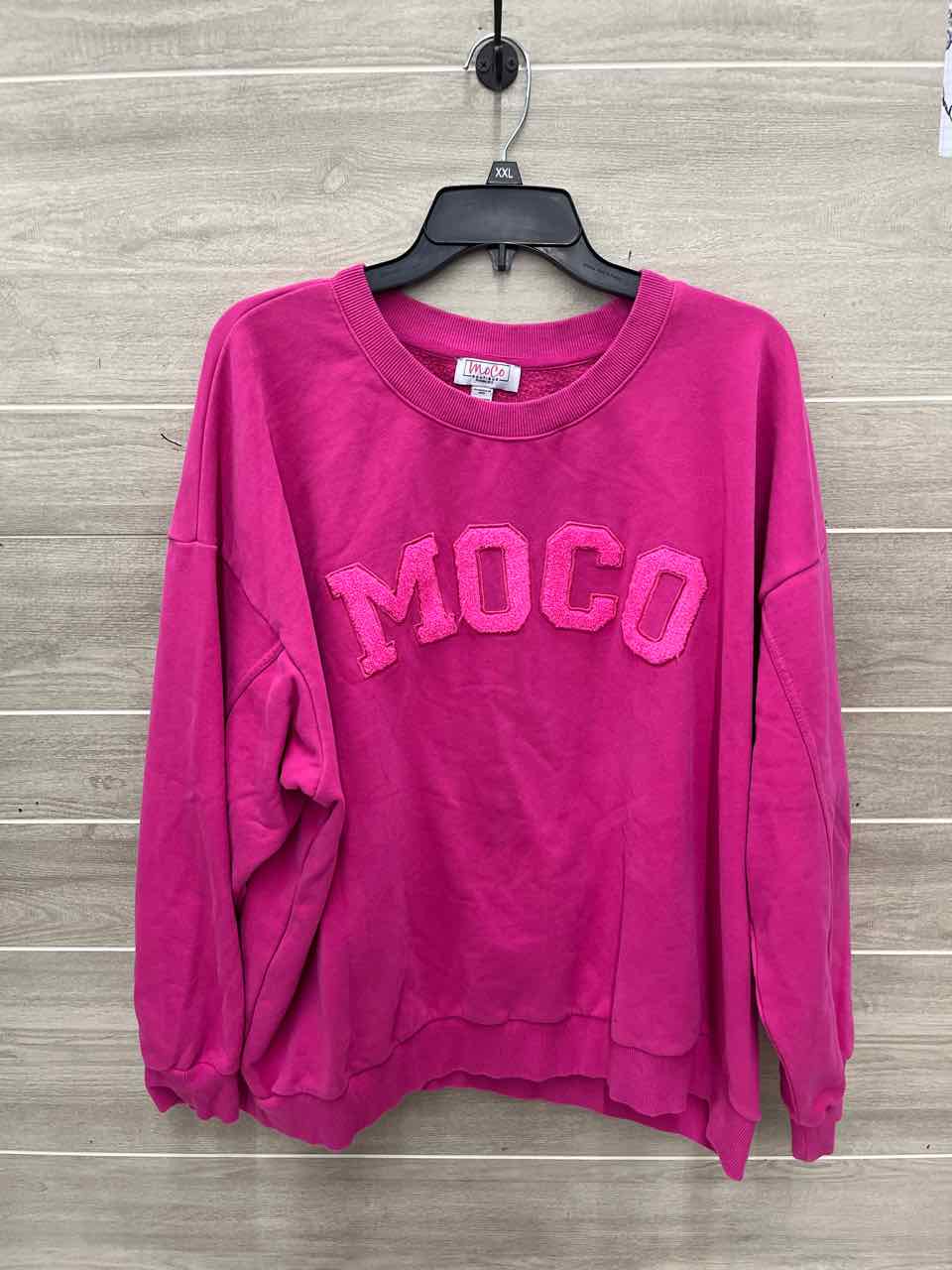 MoCo Size 2X Pink Plus Sweatshirt