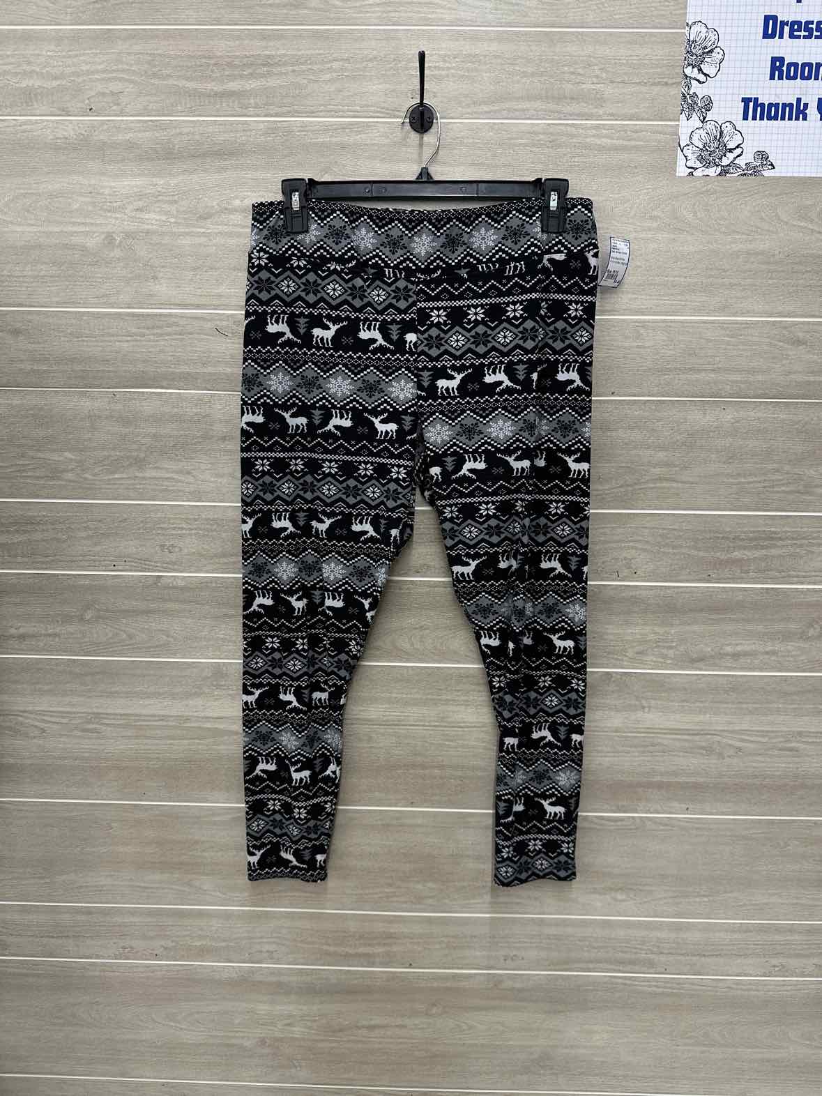 Faded Glory Size 16/18 Black Womens Leggings