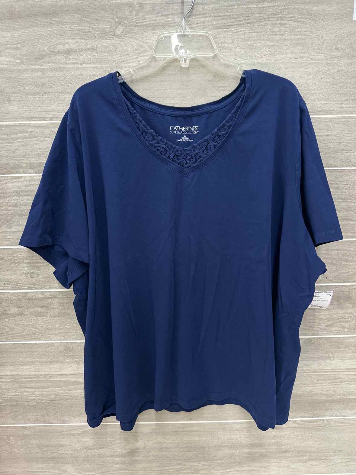 Catherines Blue Womens Size 4X Shirt