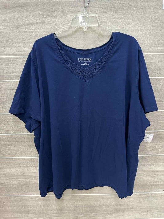 Catherines Blue Womens Size 4X Shirt