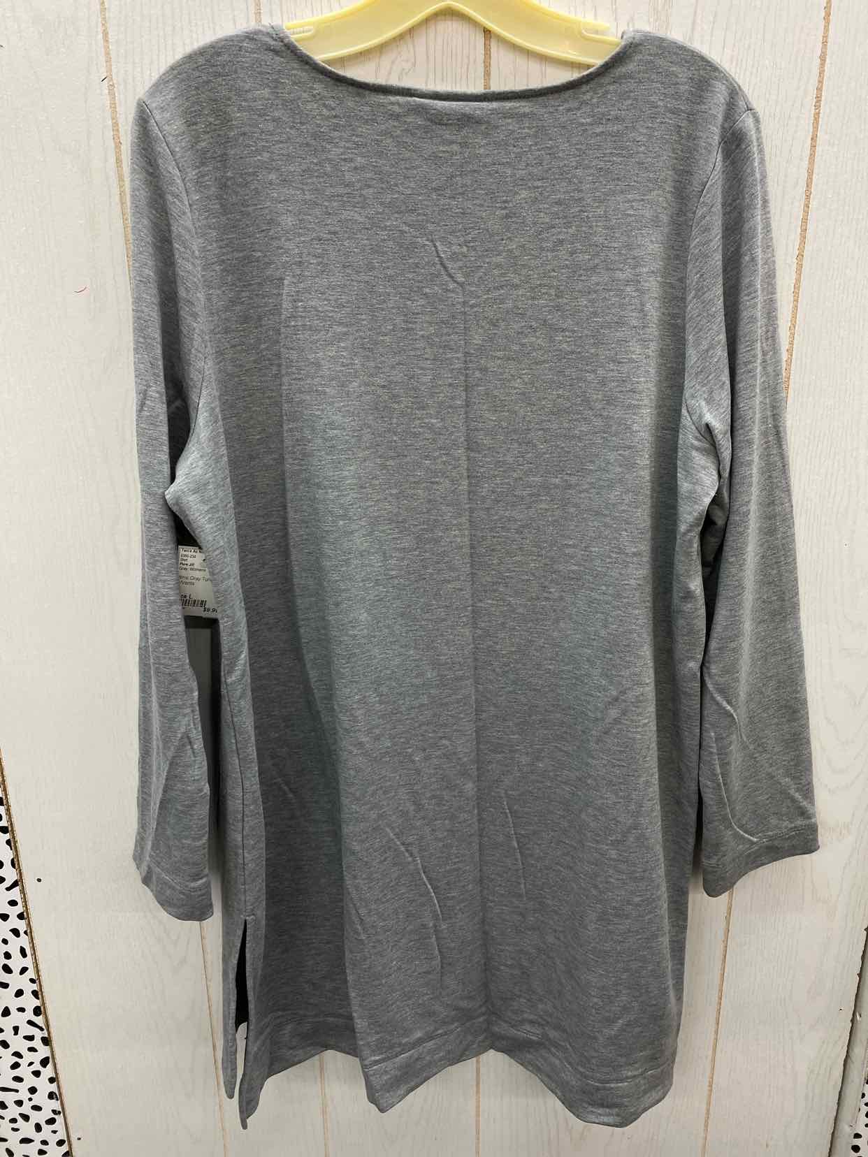 Pure Jill Gray Womens Size L Shirt