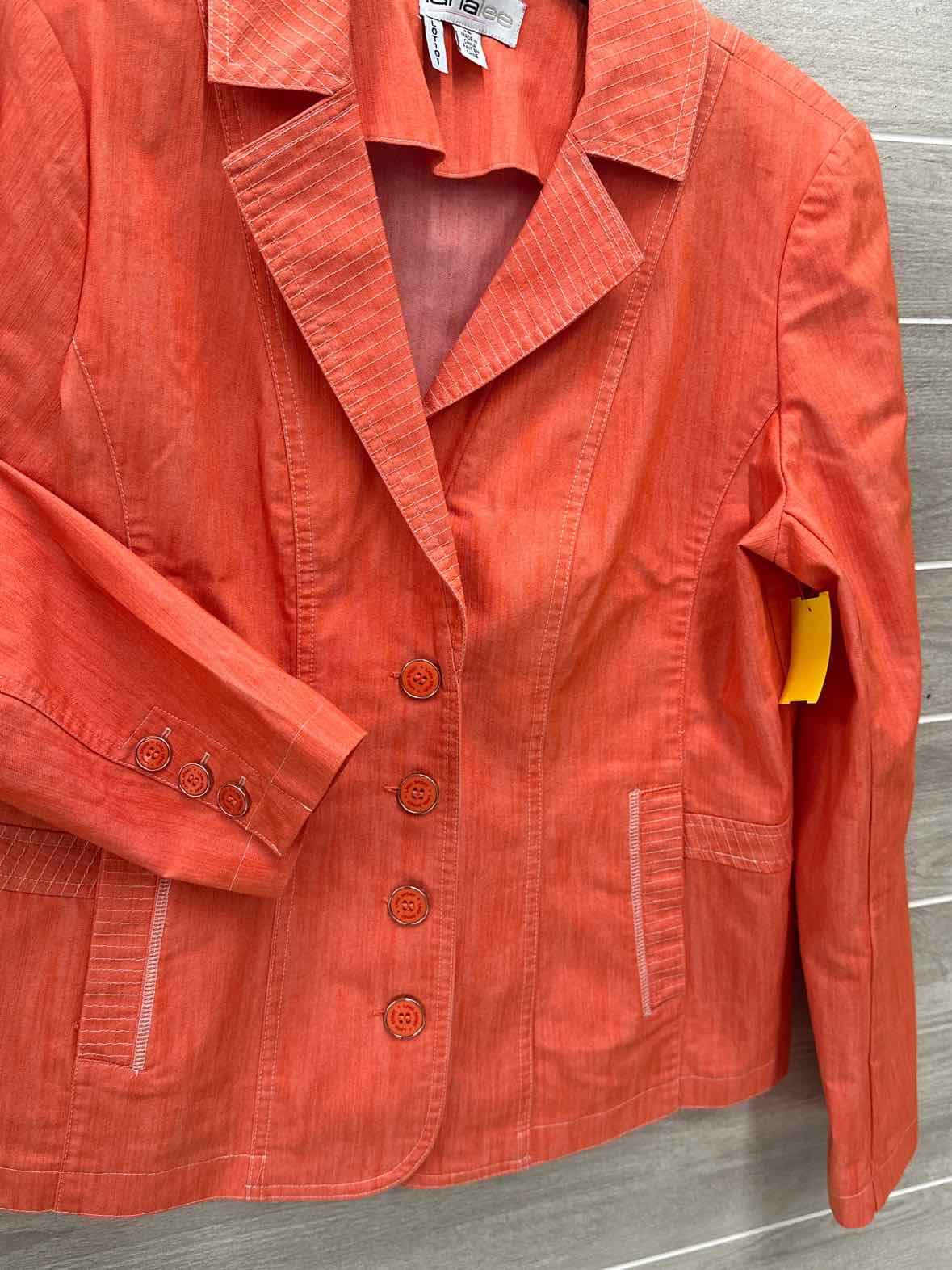 LanaLee Orange Womens Women Size 14 Blazer