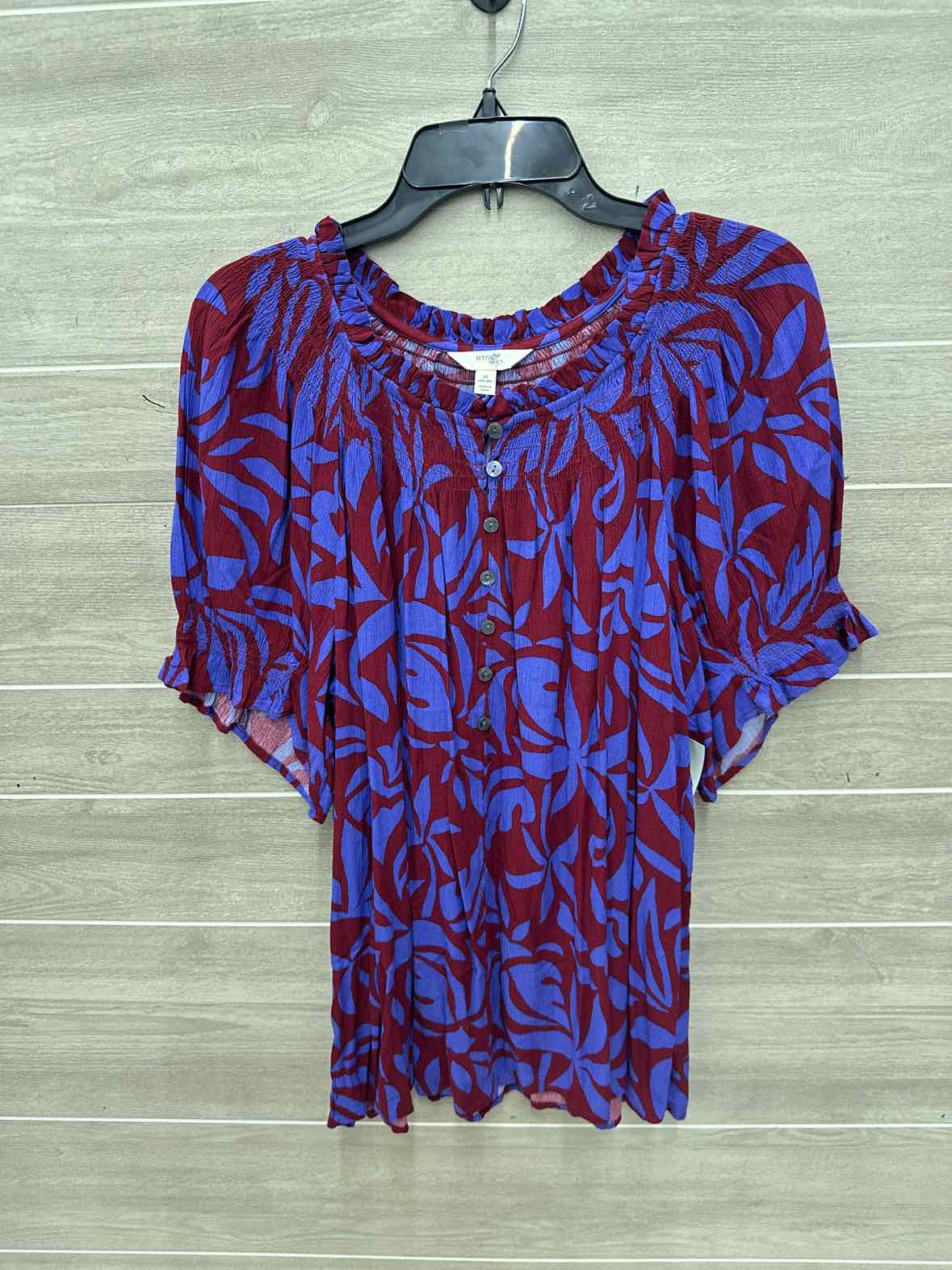 Time & Tru Size 16/18 Purple Plus Shirt