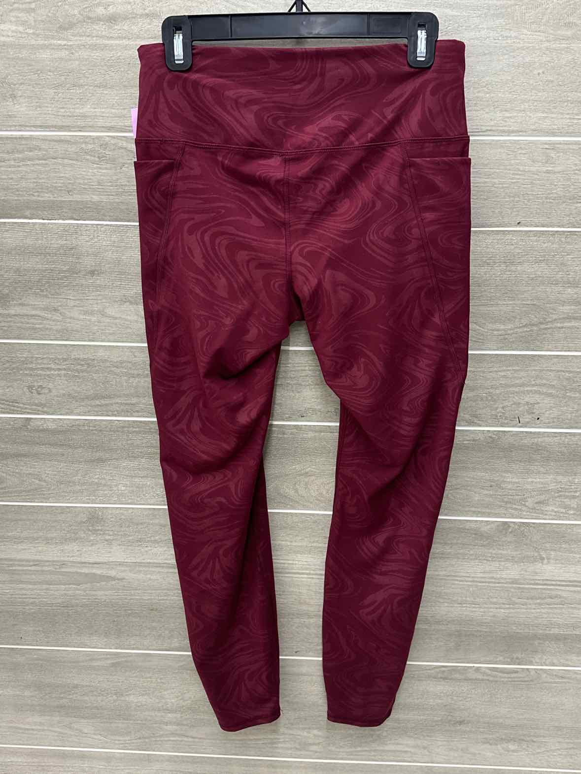 Avia Burgundy Womens Size M Leggings
