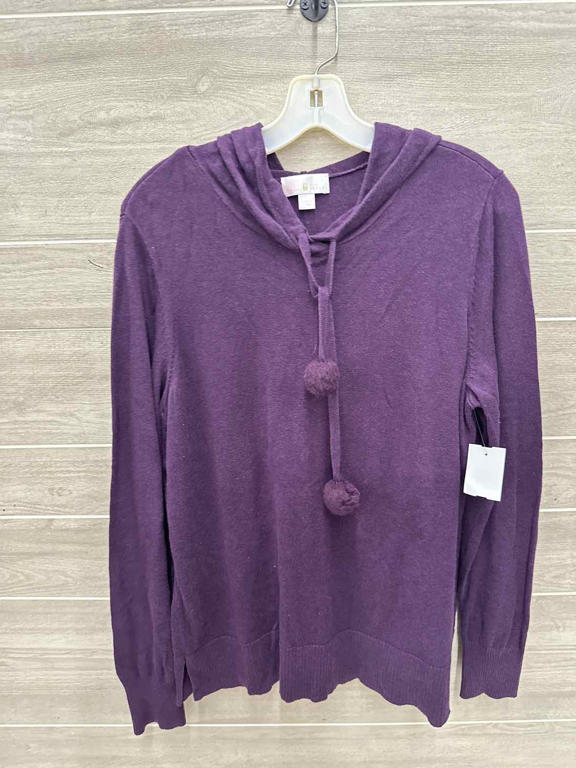 belle by Kim Gravel Size L Purple Womens Sweater